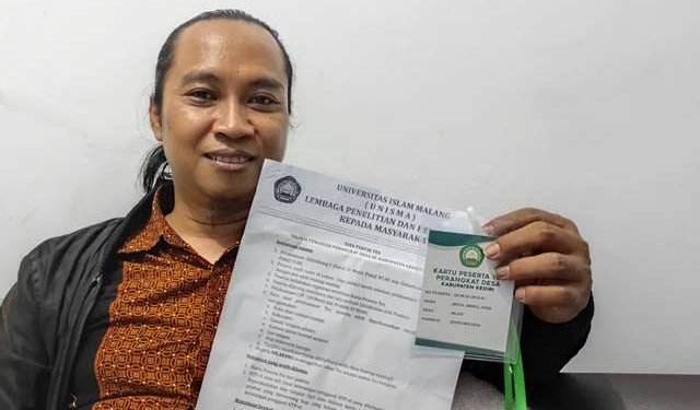 Muhammad Amirul Huda ditemui usai pembekalan di Balai Desa Mlati Mojo (Wildan Wahid Hasyim)