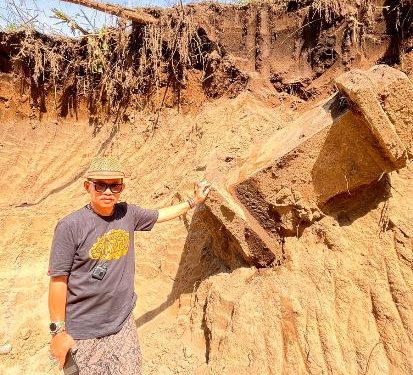 Imam Mubarrok, Ketua DK4 saat meninjau lokasi (istimewa)