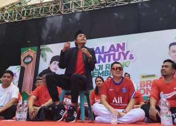 Pengajian bersama Gus Iqdam di Taman Tirtoyoso (Sigit Cahya Setyawan)