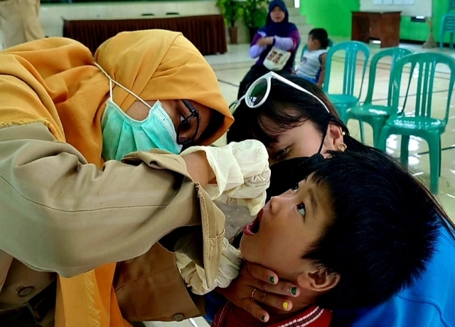 Sukses Lakukan Jemput Bola, Capaian Sub PIN Polio Kota Kediri di Atas Target Jatim