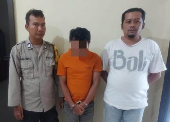 Pelaku Rudi Ferdiansyah diamankan di Mapolsek Ngasem (humas)