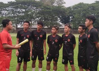 Para pemain baru Persedikab mulai berlatih (Sigit Cahya Setyawan)