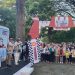 Suasana jalan sehat digelar DPC Partai Gerindra Kota Kediri (Sigit Cahya Setiawan)