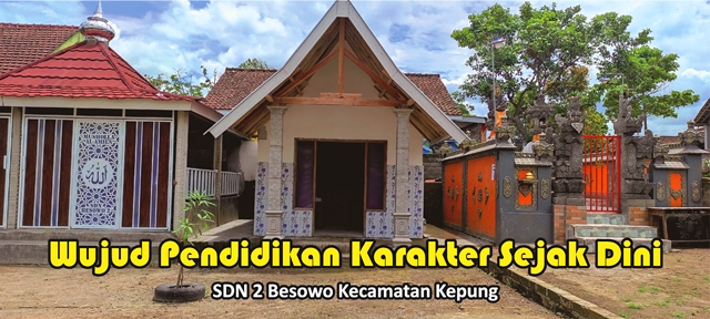 Semangat Kebersamaan Berikan Pendidikan Budi Pakerti Sejak Dini, Diwujudkan Tiga Tempat Ibadah di SDN 2 Besowo Kepung