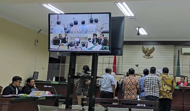 Suasana sidang di Pengadilan Tipikor Surabaya (Wildan Wahid Hasyim)