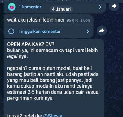 Bukti obrolan group di salah satu aplikasi (istimewa)