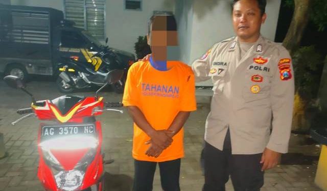 Pelaku Batako diamankan di Mapolsek Ringinrejo (Humas)