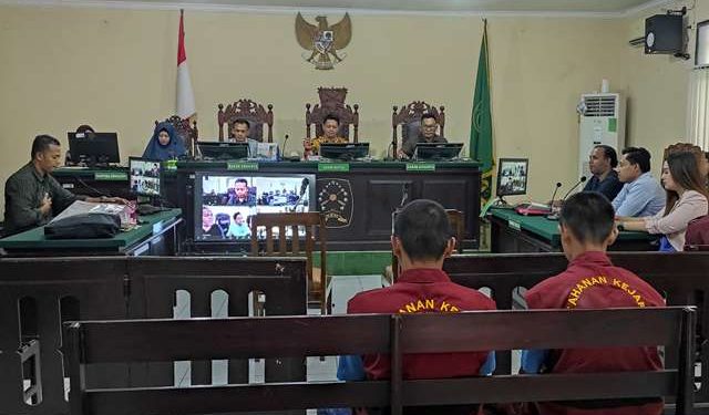 Saat sidang pemeriksaan saksi digelar di Pengadilan Negeri Kabupaten Kediri (Wildan Wahid Hasyim)