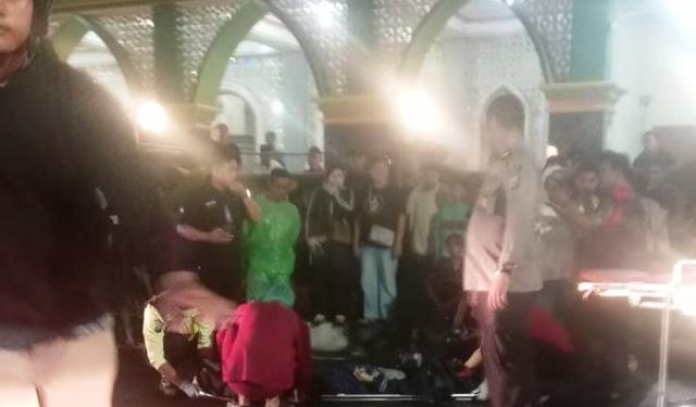 Jenasah Dio Cristian saat dievakuasi (istimewa)