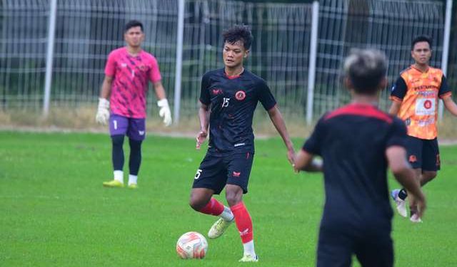 Persedikab saat melakukan laga uji coba (istimewa)