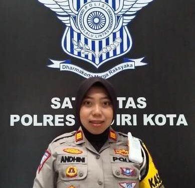 AKP Andhini Puspa Nugraha, Kasat Lantas Polres Kediri (dok. Kediritangguh)