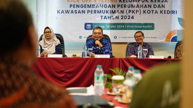 Rumuskan Program Kerja dan Bangun Komitmen Bersama Wujudkan Kawasan Permukiman Layak Huni, Pemkot Kediri Gelar Kick Off Meeting Pokja PKP