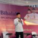 Gus Ab saat mengisi siraman rohani Halal Bihalal HIPMI Kota Kediri, Sabtu (04/05) (istimewa)