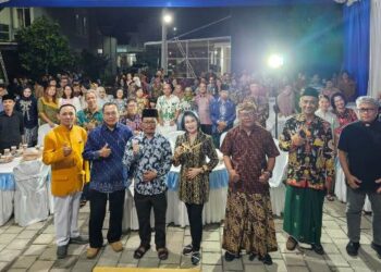 Suasana halal bihalal dihadiri sejumlah tokoh agama (istimewa)