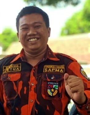 Bagus Romadhon, Ketua PC SAPMA Pemuda Pancasila Kota Kediri (Nanang Priyo Basuki)