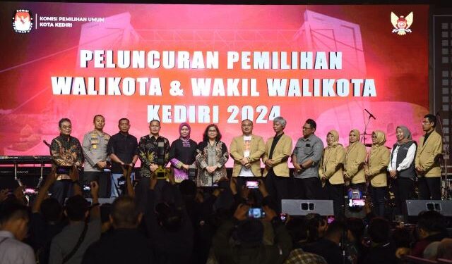 Suasana acara digelar KPU Kota Kediri dihadiri Forkopimda Kota Kediri (Kintan Kinari Astuti)