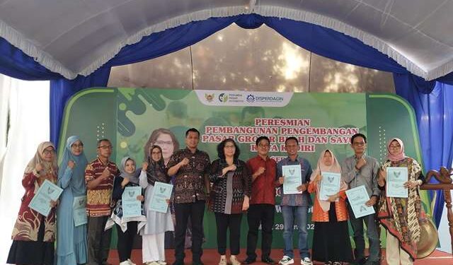 Peresmian pengembangan Pasar Grosir Ngronggo Kota Kediri (Sigit Cahya Setyawan)