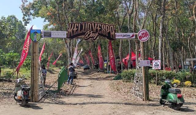 Kelud Vespa Day digelar di Kawasan Gunung Kelud (Wildan Wahid Hasyim)