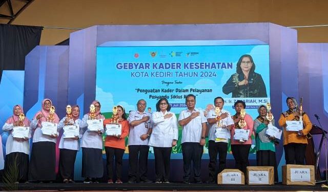 Acara Gebyar Kader Kesehatan digelar Dinas Kesehatan Kota Kediri (Kintan Kinari Astuti)