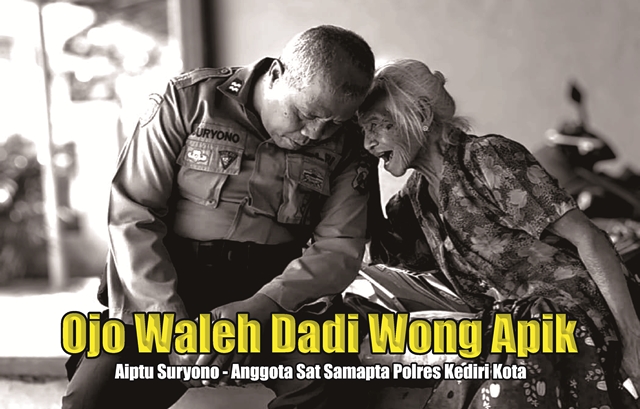 Mengenal Aiptu Suryono, Anggota Polres Kediri Kota Abdikan Dirinya bagi Warga Kurang Beruntung
