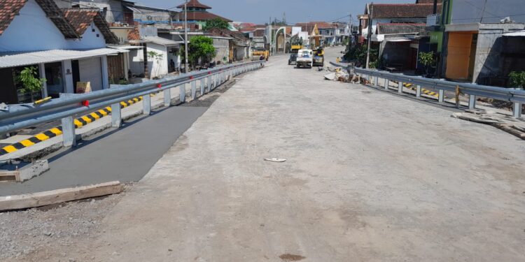 Kondisi Jembatan Jongbiru pada Selasa sore (Kintan Kinari Astuti)