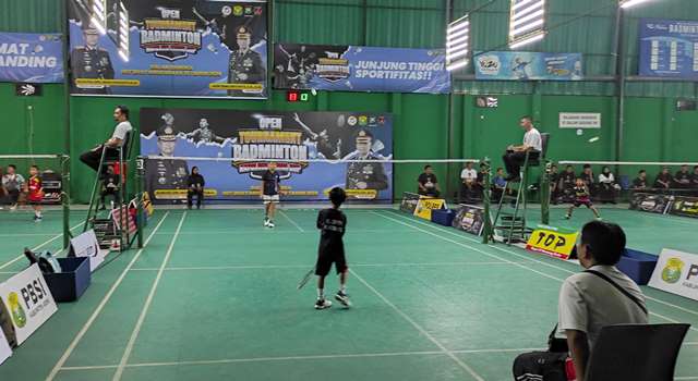 Pertandingan digelar di GOR Wijaya Kota Kediri (Wildan Wahid Hasyim)