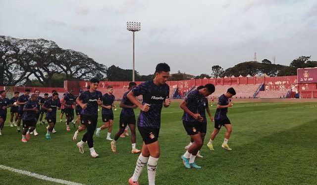 Anak – anak Persik hanya latihan ringan jelang laga perdana (Sigit Cahya Setyawan)