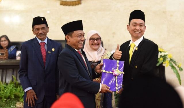Suasana pelantikan anggota DPRD Kota Kediri (istimewa)