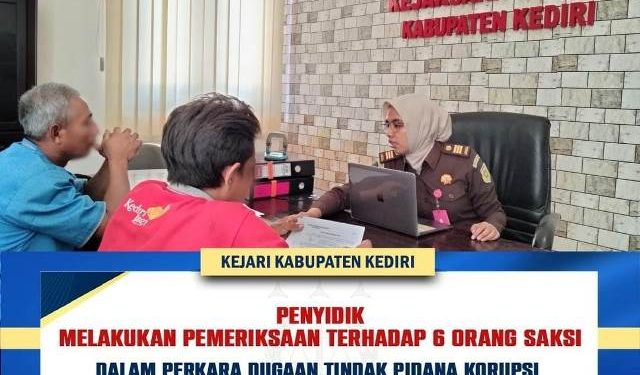 Penyidik Pidsus melakukan pemeriksaan saksi (Penkum)