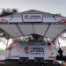 Panggung didirikan di depan Alun-Alun untuk mengantar pendaftaran ke KPU Kota Kediri (Nanang Priyo Basuki)