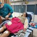 Korban penusukan menjalani perawatan medis di RS. Polda Bhayangkara Kediri (istimewa)