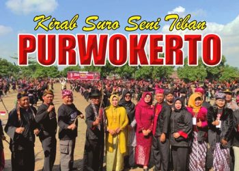 Suasana Kirab Suro di Lapangan Desa Purwokerto (Wildan Wahid Hasyim)