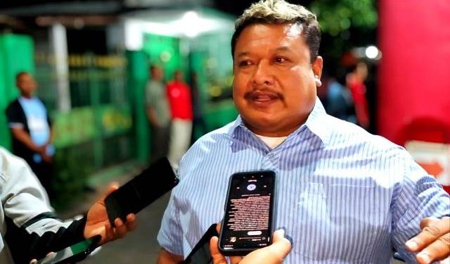Joko Koreng disela acara konsolidasi kader PDI Perjuangan (Nanang Priyo Basuki)
