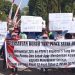 Suasana aksi di Perkebunan Ngrangkah Sepawon (Faustav Imaniarta Wijaya)