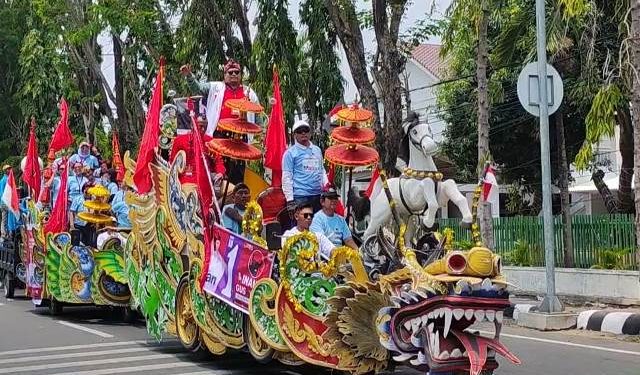 Suasana deklarasi damai digelar KPU Kota Kediri (Muhamad Dastian Yusuf)