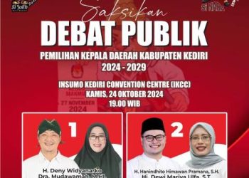 Kesiapan KPU Kabupaten Kediri Jelang Debat Publik Digelar Besok