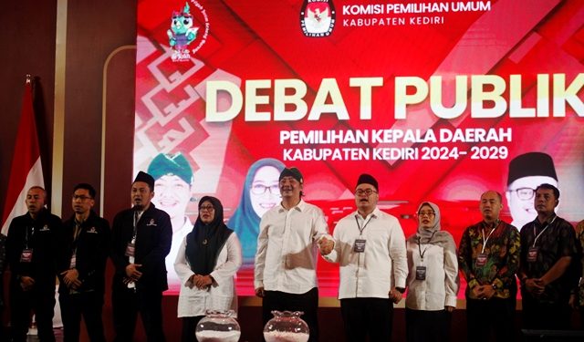 Suasana debat publik Pilkada digelar KPU Kabupaten Kediri (Nanang Priyo Basuki)