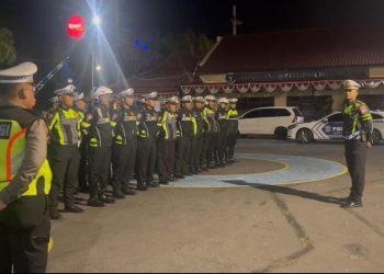 Operasi skala besar dipimpin langsung Kasat Lantas Polres Kediri Kota, AKP Afandy (istimewa)