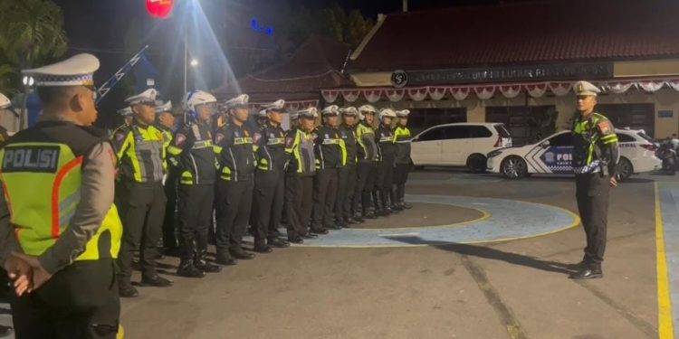 Operasi skala besar dipimpin langsung Kasat Lantas Polres Kediri Kota, AKP Afandy (istimewa)