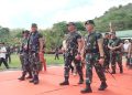 Suasana penutupan Satgas TMMD di Halaman Mako Brigif 16 Mekanis Wira Yudha (Sigit Cahya Setyawan)