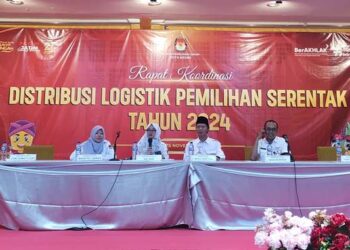 Rapat koordinasi distribusi logistik Pilkada Serentak (Muhamad Dastian Yusuf)