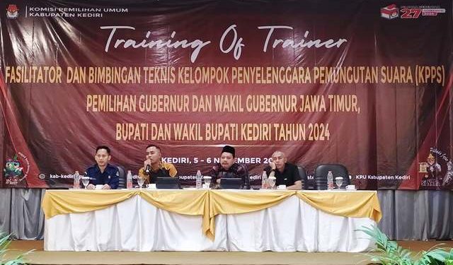 Pembukan bimtek TOT digelar KPU Kabupaten Kediri (Muhamad Dastian Yusuf)