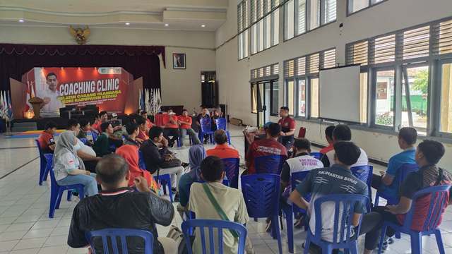 Suasana Coaching Clinic digelar KONI Kabupaten Kediri (Sigit Cahya Setyawan)