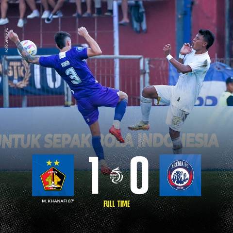 Disaksikan Vinanda dan Gus Qowim, Persik Kediri Kalahkan Arema