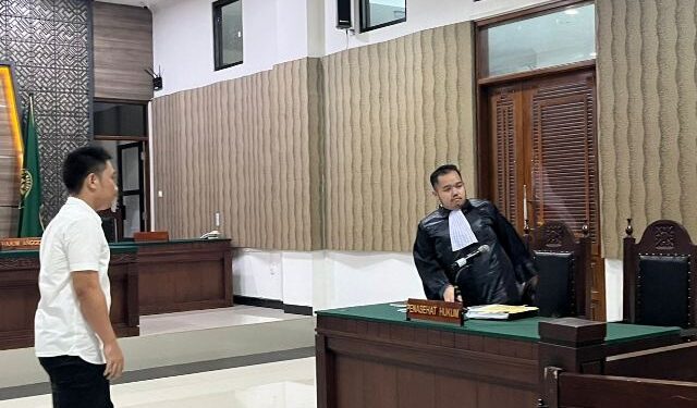 Chrisma Dharma Ardiansyah dituntut 4 tahun penjara (Kintan Kinari Astuti)