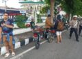 Sejumlah kendaraan terjaring anggota Satlantas Polres Kediri Kota (istimewa)