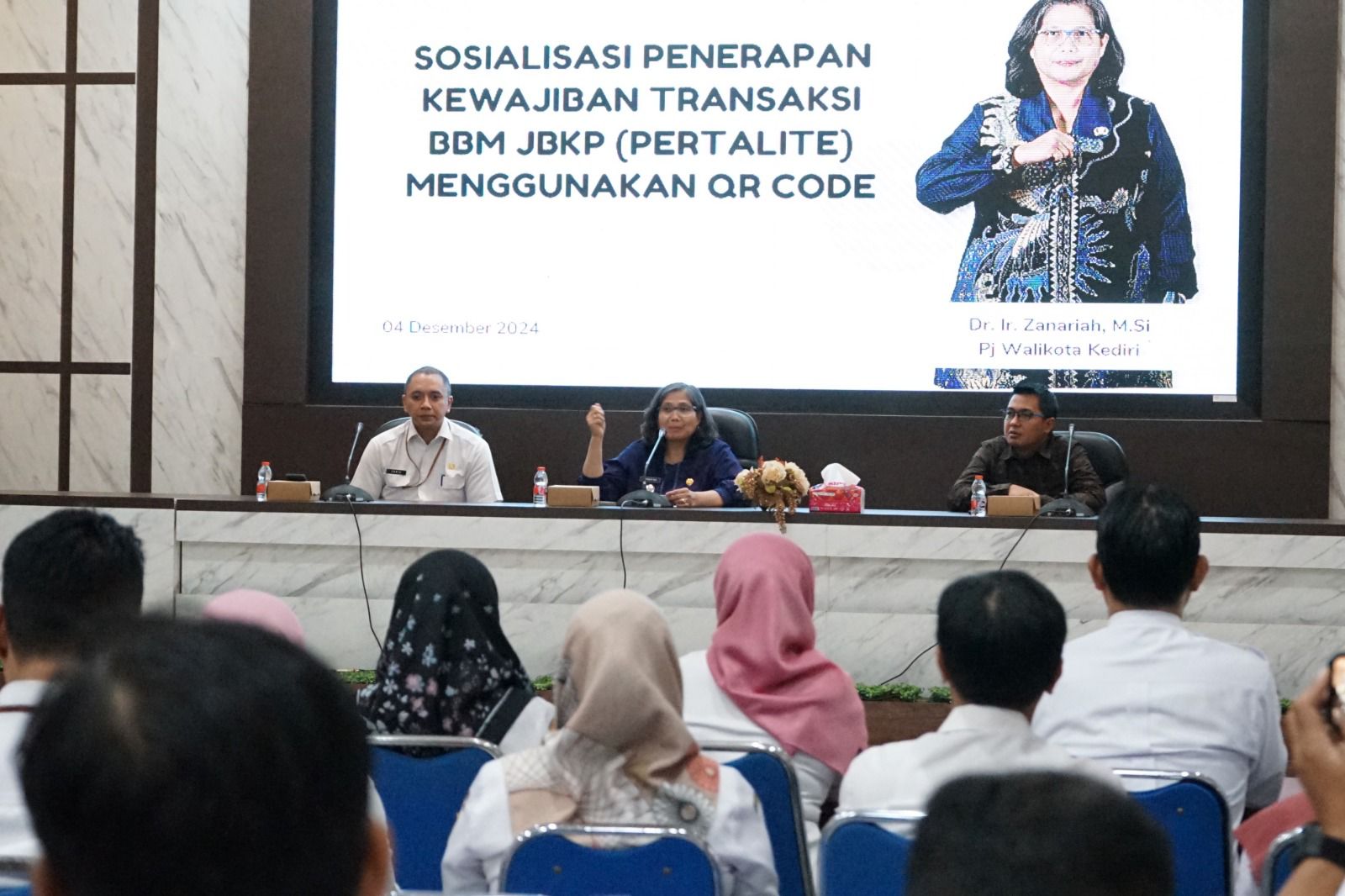Sosialisasi Penerapan Kewajiban Transaksi BBM JBKP (Pertalite) Menggunakan QR Code Sosialisasi Penerapan Kewajiban Transaksi BBM JBKP (Pertalite) Menggunakan QR Code