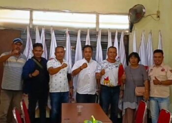 suasana audensin di Kantor KONI Kabupaten Kediri (istimewa)