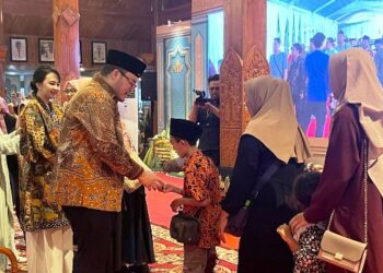 Suasana halal bihalal di Pendopo Panjalu Jayati (Kintan Kinari Astuti)