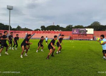 Latihan terakhir Inter Kediri jelang laga resmi (Nanang Priyo Basuki)